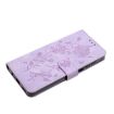 Samsung Galaxy S24 5G Light Purple Rose Embossed Leather Phone Case - 6
