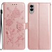 Samsung Galaxy S25 Edge 5G Rose Flower Leather Case Rose Gold - 1