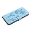Samsung Galaxy S25+ 5G Sky Blue Rose Embossed Leather Phone Case - 6