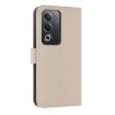 OPPO A5/A3 Global Metal Bow Leather Phone Case with Hand Strap Apricot - 3