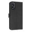 OPPO A38/A18 4G Leather Phone Case with Hand Strap - Black - 3