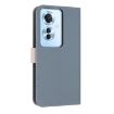 OPPO Reno11 F/F21 Pro India Light Blue Leather Phone Case with Strap - 3