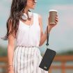 OPPO Reno13 Pro 5G Black Leather Phone Case with Hand Strap - 7