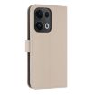 OPPO Reno13 Pro 5G Leather Phone Case with Hand Strap - Apricot - 3