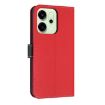 OPPO Reno14 5G Red Leather Phone Case with Metal Bow & Hand Strap - 3