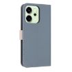 OPPO Reno14 5G Light Blue Leather Phone Case with Hand Strap - 3