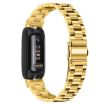 12mm Gold Metal Watch Band with Three Beads Quick Release - 2