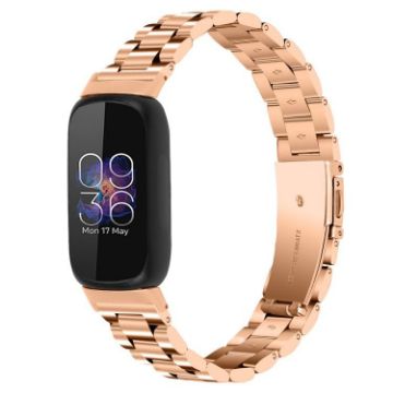 12mm Rose Gold Metal Watch Band - Three Beads Quick Release - 1