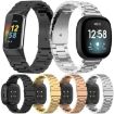 12mm Rose Gold Metal Watch Band - Three Beads Quick Release - 3
