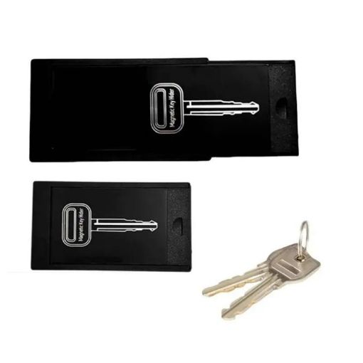 Magnetic Key Anti-lost Organizer - Portable Hidden Storage Box (Black) - 1