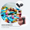 Hexagonal Black Portable Screw Medicine Storage Tank Pill Box - 6