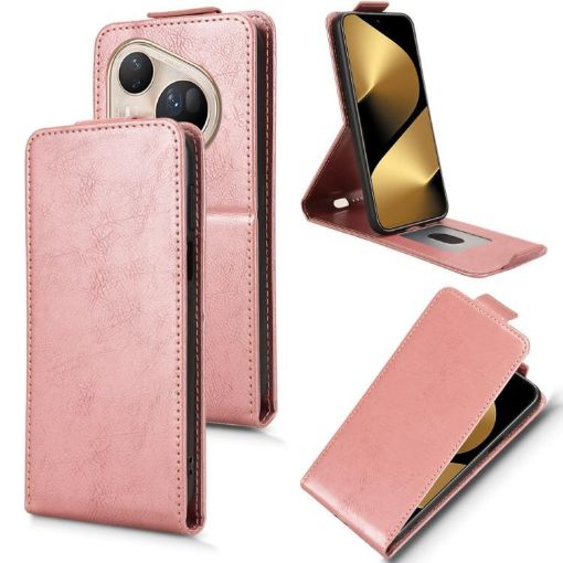 Huawei Pura 80 Ultra 5G Rose Gold Magnetic Flip Leather Case with Buckle - 1