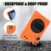 Samsung Tab A 8.0 (2019) T290/T295 Shockproof Case with Holder - Orange - 5