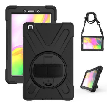 Shockproof Silicone + PC Case for Samsung Tab A 8.0 (2019) with Holder & Strap - 1