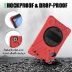 Shockproof Red Silicone + PC Case for Samsung Tab A 8.0 (2019) T290/T295 - 6