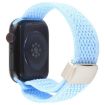 Apple Watch Band 46/49/45/44mm Magnetic Buckle Nylon Light Blue - 2