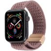 Magnetic Buckle Nylon Watch Band for Apple Watch 46/49/45/44mm Dark Purple - 1