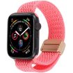 Apple Watch Band 42/41/40/38mm Magnetic Buckle Nylon Pink Strap - 1