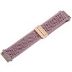 Magnetic Buckle Knitted Nylon Watch Band 18mm - Smoky Purple - 4