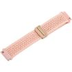 Dark Pink Sand 18mm Magnetic Buckle Knitted Nylon Watch Band - 4