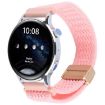 Bright Pink 18mm Magnetic Buckle Knitted Nylon Watch Band - Breathable - 1