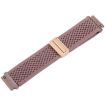 Magnetic Buckle Knitted Nylon Watch Band 18mm - Dark Purple - 4