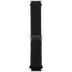 Magnetic Buckle Knitted Nylon Watch Band 20mm - Black, Breathable Strap - 2