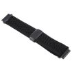 Magnetic Buckle Knitted Nylon Watch Band 20mm - Black, Breathable Strap - 3