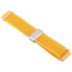 Magnetic Buckle Knitted Nylon Watch Band 20mm - Yellow-Orange - 3