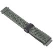 Olive Green 20mm Magnetic Buckle Knitted Nylon Watch Band - 3