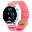 Magnetic Buckle 20mm Pink Knitted Nylon Watch Band - Breathable Strap - 1