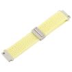 Light Yellow 20mm Magnetic Buckle Knitted Nylon Watch Band - 4
