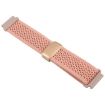 22mm Dull Pink Magnetic Buckle Knitted Nylon Watch Band - 3