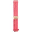 Magnetic Buckle Knitted Nylon Watch Band 22mm - Pink, Breathable Strap - 2