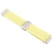 22mm Light Yellow Magnetic Buckle Knitted Nylon Watch Band - 3