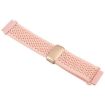22mm Dark Pink Sand Magnetic Buckle Knitted Nylon Watch Band - 3