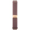 Magnetic Buckle Knitted Nylon Watch Band 22mm - Dark Purple - 2