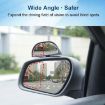 360 Rotating Rear-view Blind Spot Mirror - Wide-angle, Silver - 3