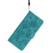 Samsung Galaxy F16 Green Leather Case with Rose Flower Embossing - 7
