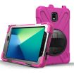 Shockproof Silicone + PC Case for Samsung Galaxy Tab Active 2 8.0 (Rose Red) - 2