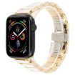 Apple Watch Band 42/41/40/38mm Ceramic Steel Gold White 18mm - 1