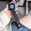 Kalebol 20mm Universal Nylon Loop Fastener Denim Watch Band Black - 2