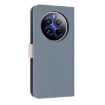 Realme 12 Pro 5G/P1 Pro Light Blue Metal Bow Leather Case with Strap - 3