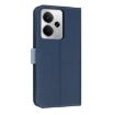 Realme 14 5G/P3 5G Dark Blue Leather Phone Case with Hand Strap - 3