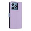 Realme C63/C61 Purple Leather Phone Case with Hand Strap - 3