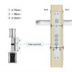 Smart Lock Cylinder 35+35mm - Fingerprint & Password for Office/Home - 3
