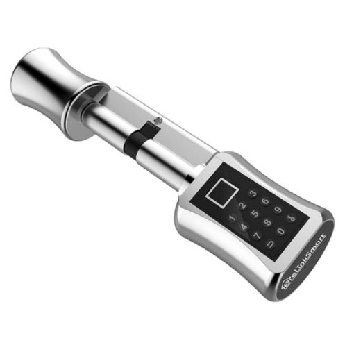 Smart Lock Cylinder 75+40mm - Fingerprint & Password for Office/Home - 1