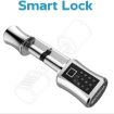 Smart Lock Cylinder 75+40mm - Fingerprint & Password for Office/Home - 2