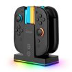 iPega Vertical Charging Station for Nintendo Switch & 2 Joy-Pads - Black - 2