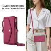 Samsung Galaxy S25 Ultra 5G Red Leather Wallet Phone Case with Lanyard - 6